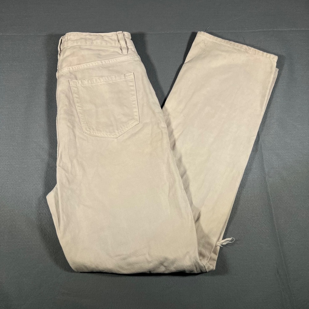 Pacsun Women's 90s Boyfriend Distressed Jeans High Rise Straight Leg Ripped FLAW